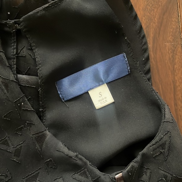 Patterned Black Going Out Top - Size S - Picture 4 of 4